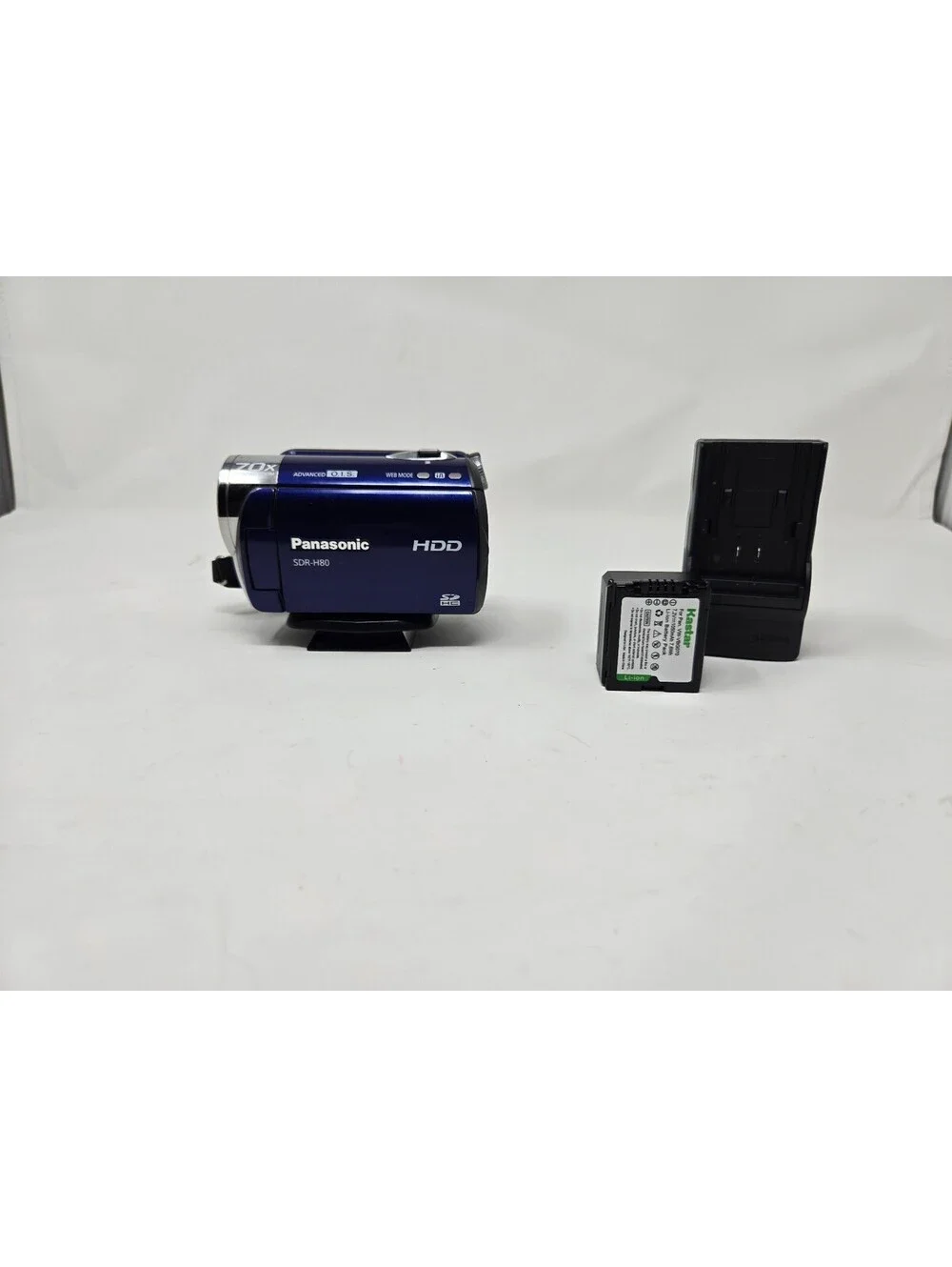 Panasonic SDR-H80 Blue Digital Camcorder | 60GB HDD, 70x Optical Zoom, Tested